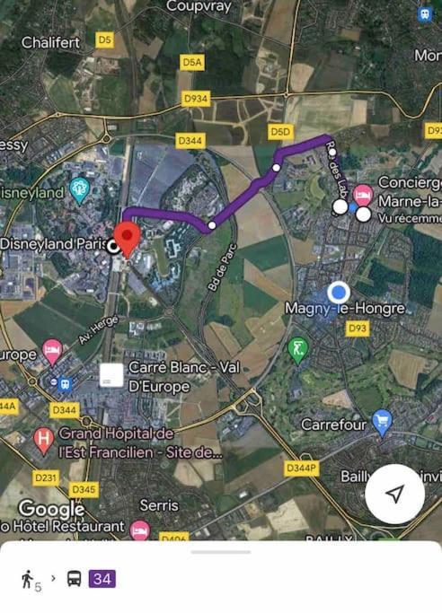 Duplex Moderne 8Per&3Ch&10 Min Disney&Parking Free Magny-le-Hongre Εξωτερικό φωτογραφία